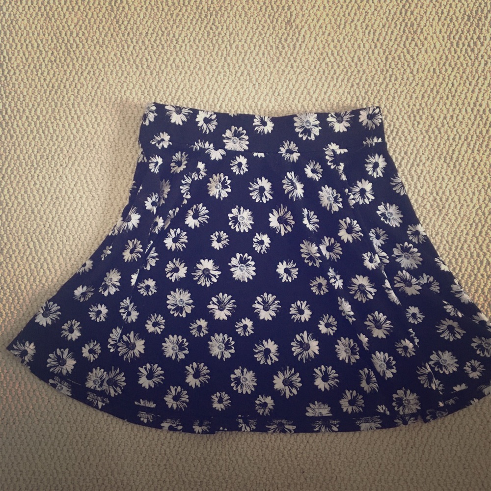 Floral flare skirt